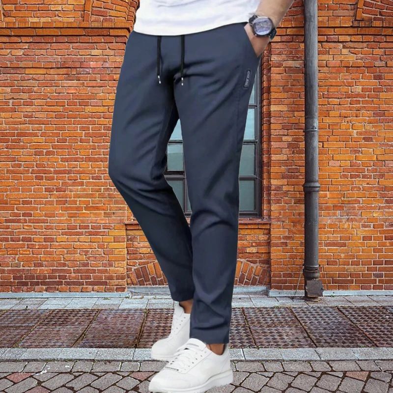 سراويل كاجوال للرجال، سراويل رجالية، سراويل رياضية للرجال، سراويل ركض صيفية رفيعة، سراويل طويلة عصرية للرجال، مناسبة للارتداء اليومي وغير الرسمي، خفيفة الوزن، مثالية للمهرجانات، ملابس قابلة للهدايا