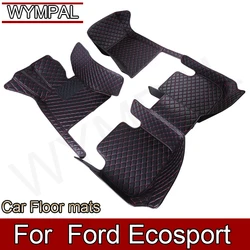 Customized Artificial Leather Car Floor Mat For Ford Ecosport 2013 2014 2015 2016 2017 Protect Your Vehicle's Interior Accessory