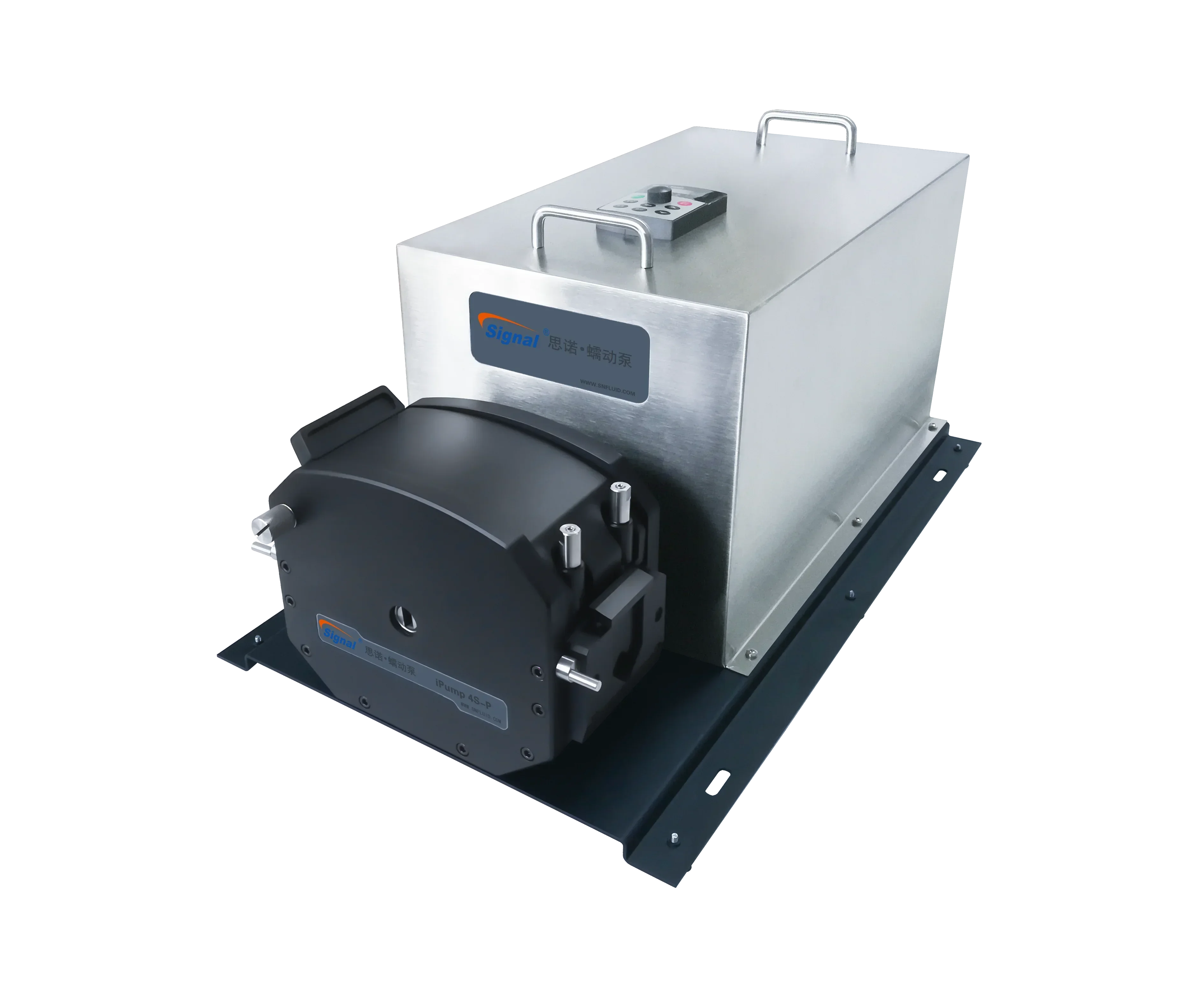 High precision 1.5-40l/min large flow rate industrial all metal pump head peristaltic pump