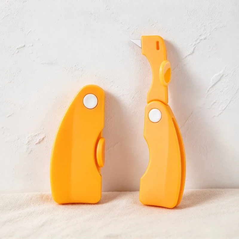 Multifunctional citrus shell-opening and peel-slicing knife, suitable for oranges, grapefruits, lemons. Portable fruit peeler.