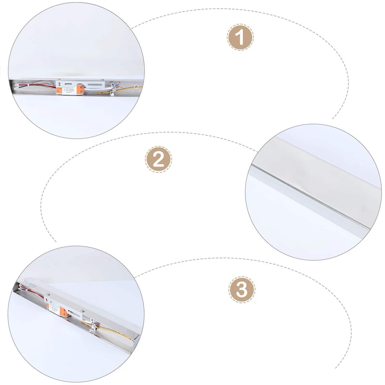 

Led 9W 42Cm Mirror Front Light Silver Warm White Acrylic For Bathroom Bedroom Makeup Cabinet Wall Soft Lighting Eye