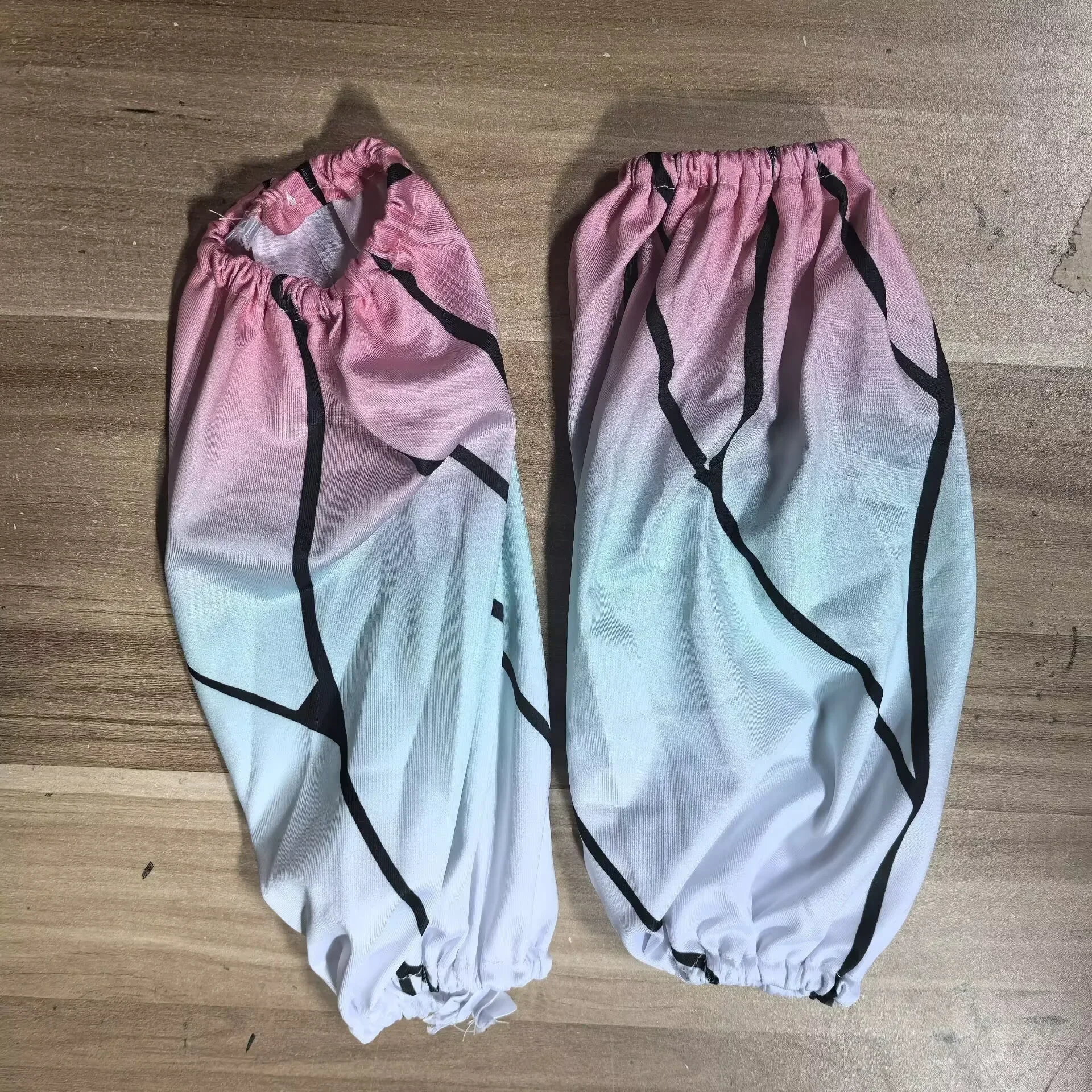 

2026 Halloween Anime Cosplay Sleeves Purple and Black Cuff Sleeve Mesh Glove