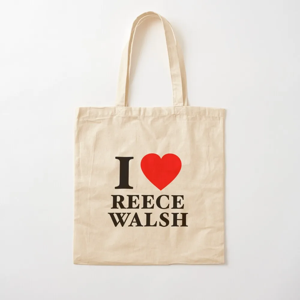 

I heart Reece Walsh!! Tote Bag reusable grocery bags Women bags canvas tote great bag Canvas Tote Bag