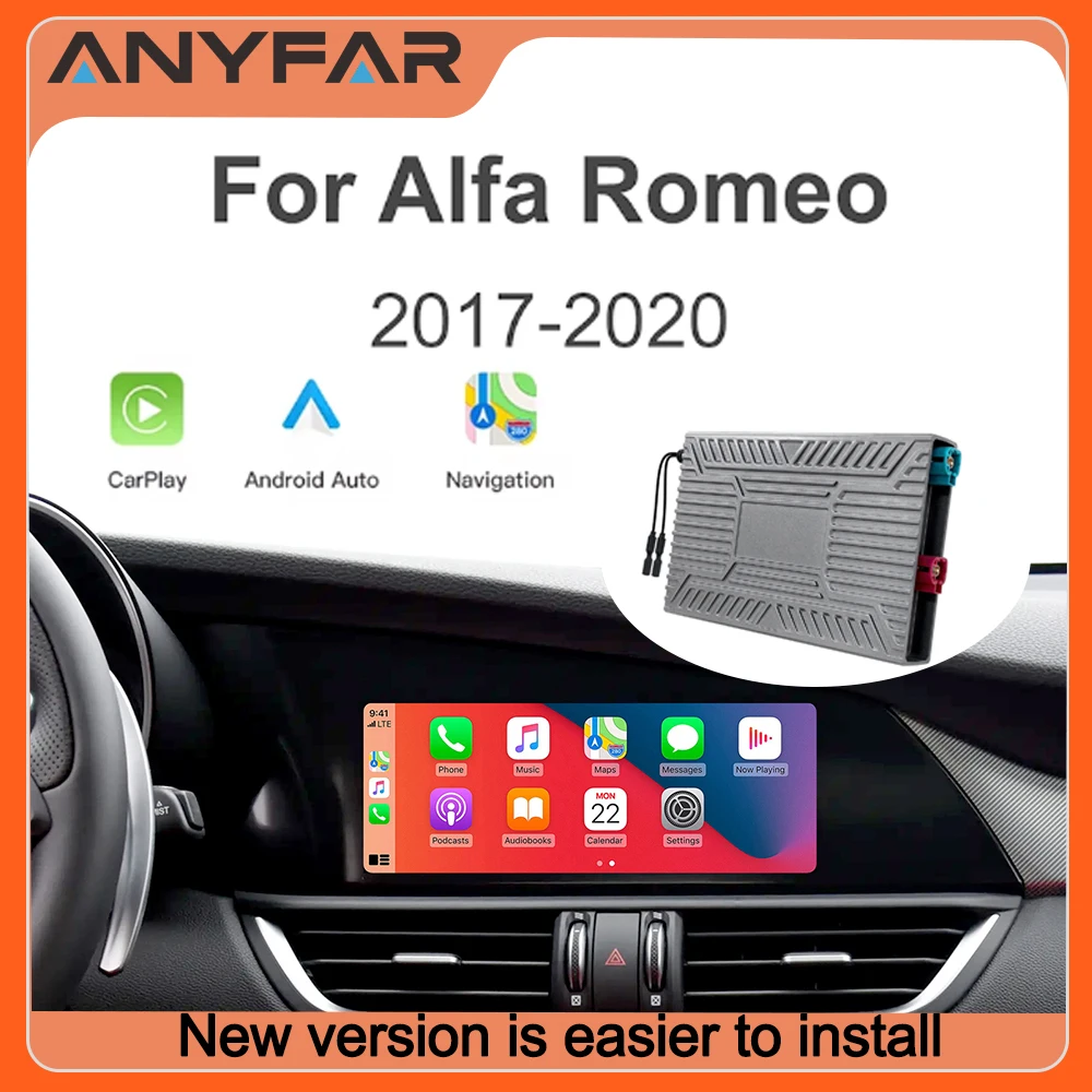 NEW Wireless CarPlay Android auto For Alfa Romeo Stelvio Giulia 2017-2020 Module Android Auto Navigation