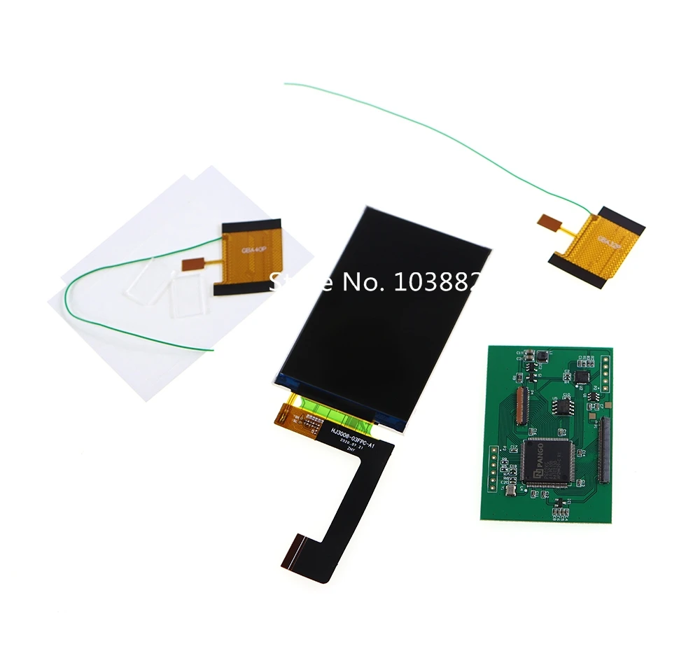V2.0 IPS LCD Screen For GBA Highlight Brightness LCD screen For GBA Cut-free shell No welding Original Size Screen