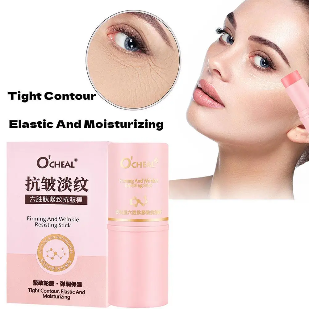 Six Peptide Powder Stick Tightening and Anti Wrinkle Skin Rejuvenating Essence Moisturizing Face Cream Collagen Balm Stick