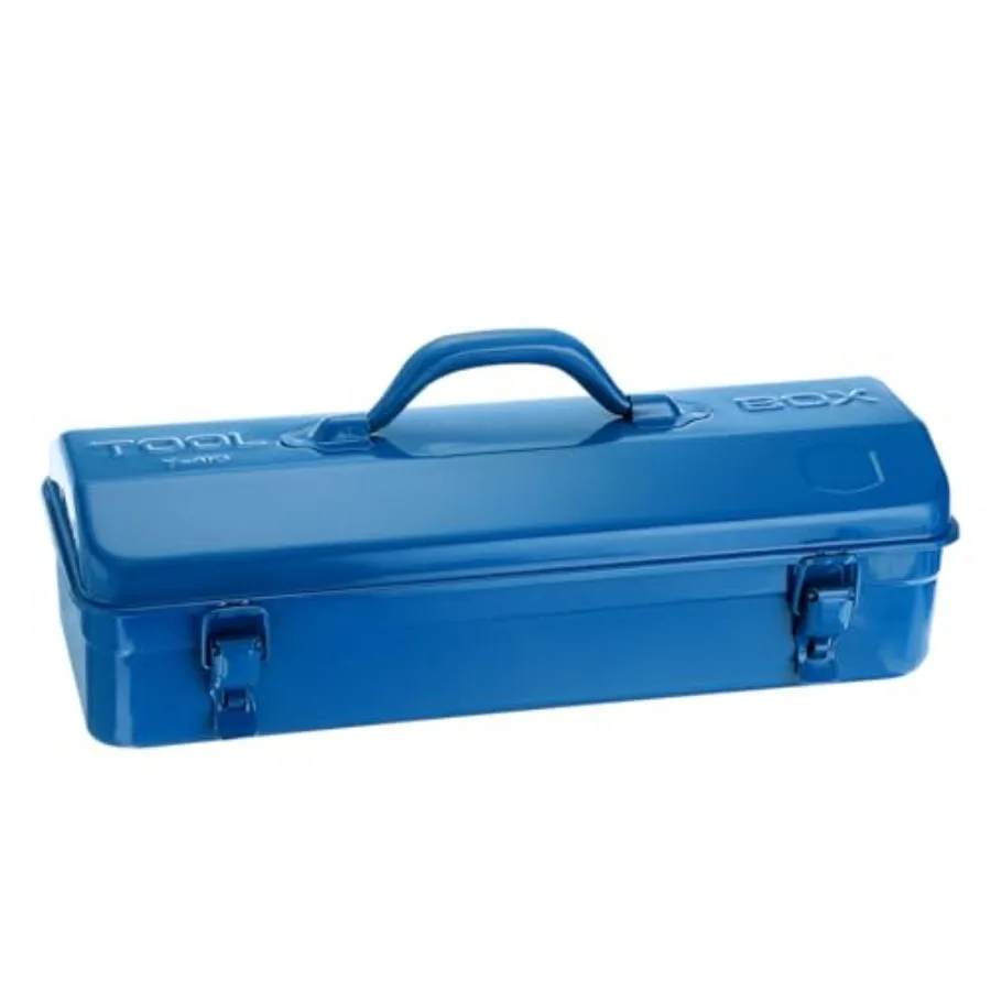 

Tool Box 16.5" Portable Steel Tool Box Hip Roof Style with Metal Latch Closure Tool Chest for Household Workshop Car