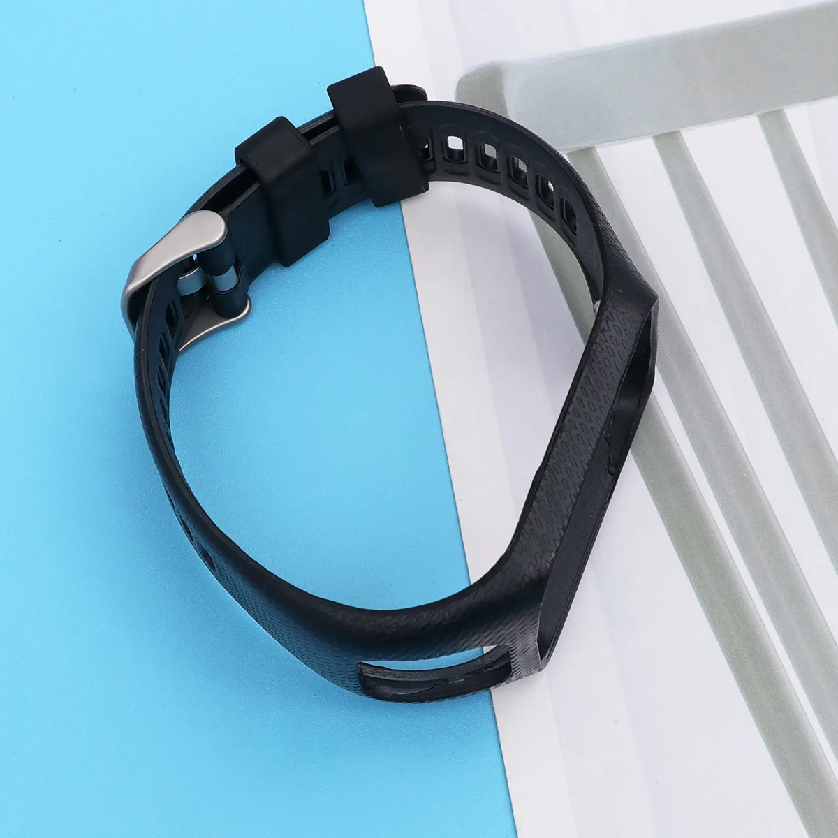 

Silicone Watch Strap Smart Band Wristband for Fitness Adjustable Size Replacement Sports Wear Safe Comfortable