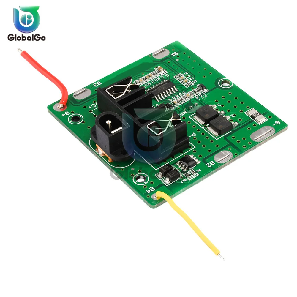BMS 5S 12A 21V li-ion Lipo 18650 بطارية خلية شحن لوحة شحن زائد/حماية دائرة قصيرة مع موصل DC