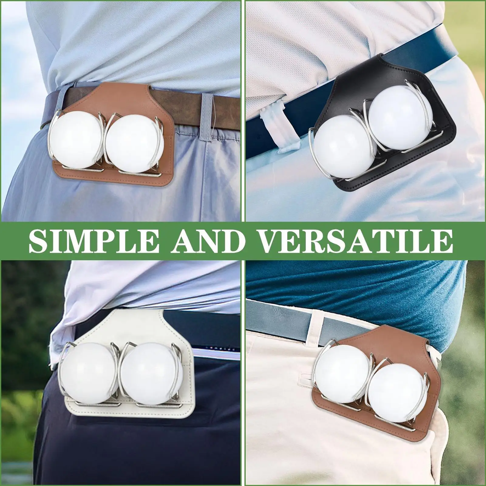 

Держатель для мячей для гольфа, портативный органайзер на пояс, быстрый доступ, со съемным зажимом, сумка для аксессуаров для гольфа, для гаража, на открытом воздухе, в помещении, зеленый цвет