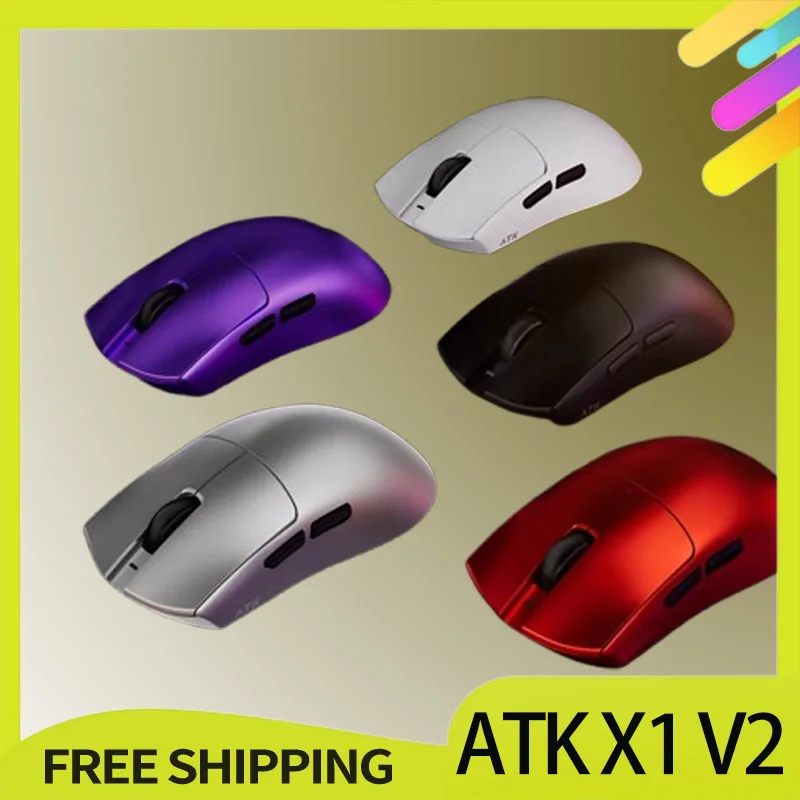 

Atk X1 V2 Ultimate2.0 Mouse Wireless Paw3950utrla 54g Lightweight 750ips 0.163ms Low Latency 650ips Gamer New Accessory Gifts