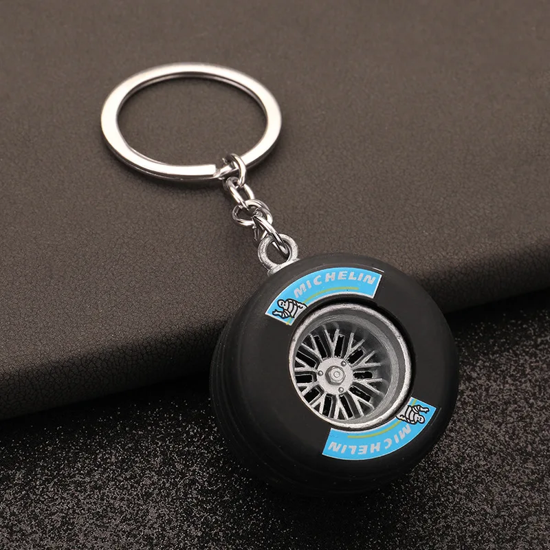 2025 new style simulation mini tires key chain men feminine versatile pendant holiday gifts popular items alloy car accessories