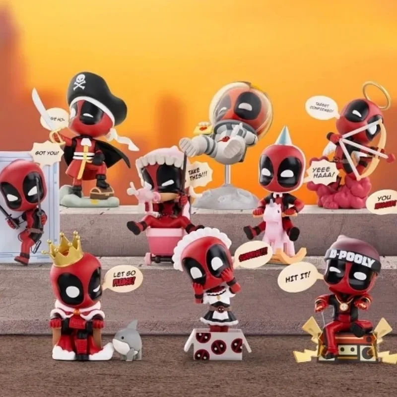 Sıcak Pop Mart Marvel Deadpool Serisi Kör Kutu X-Men Anime Karakter Modeli El Yapımı Gizemli Kutu Dekorasyon Sürpriz Hediye