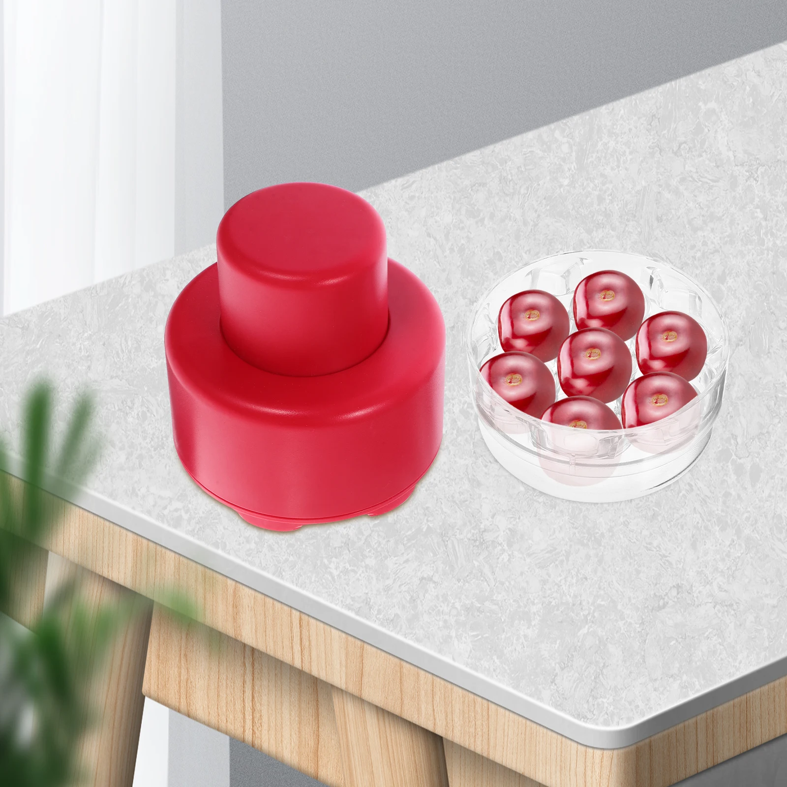 

1pc Cherry Core Remover Efficient Fruit Pitting Tool Multi Functional Kitchen Gadget Stainless Steel Cherry Pitter Household