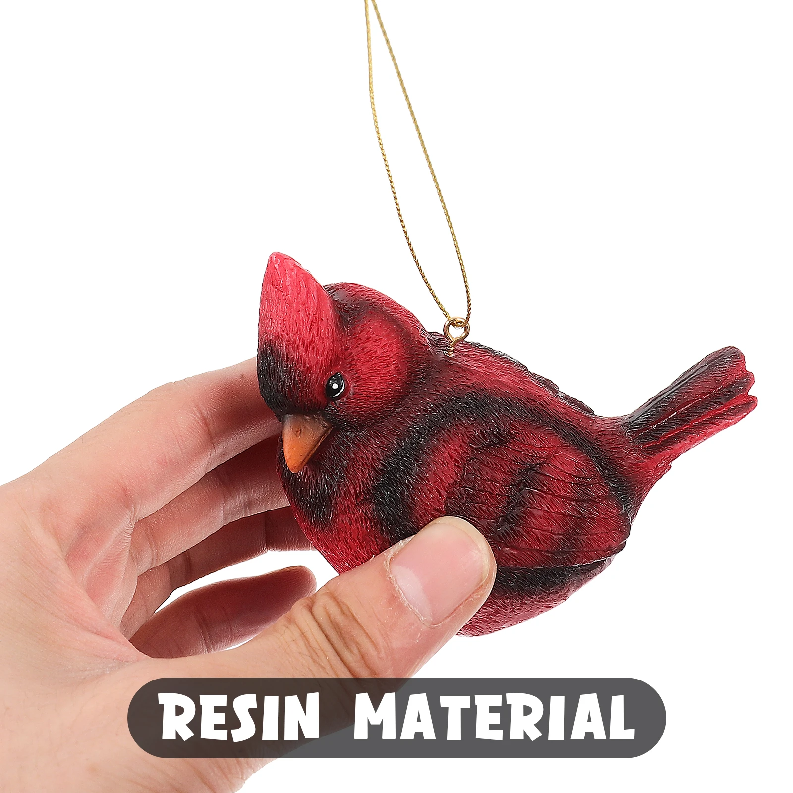 

Christmas Red Bird Hanging Piece Birds Statue for Outdoor Ornament Decorations Ornaments Decorative Inflatable Artificial