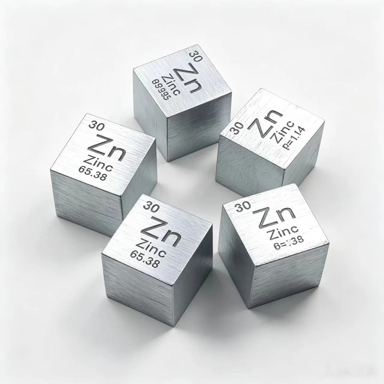 Metal Zinc 10mm Periodic Table Cube Zn 99.995% Zinc Element Collection for Science And Education