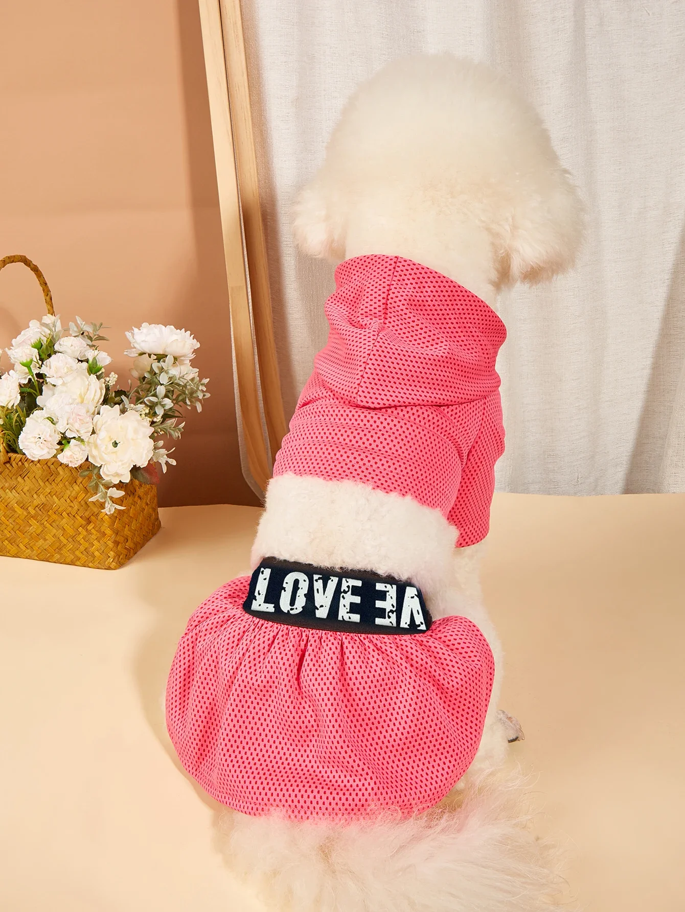 Two Piece Dog Dress Dog Shirt and Skirt Puppy Vest Clothes with Tutu Shirt Pet Sports Dress Clothes for Small Dogs Kittens