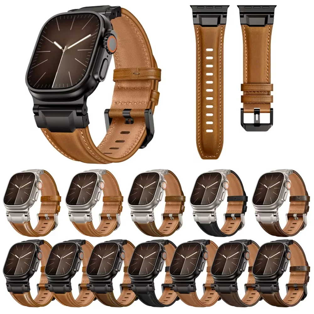 Smartwatch Slim Watches For Men - Classic Armor Design Leather Band For