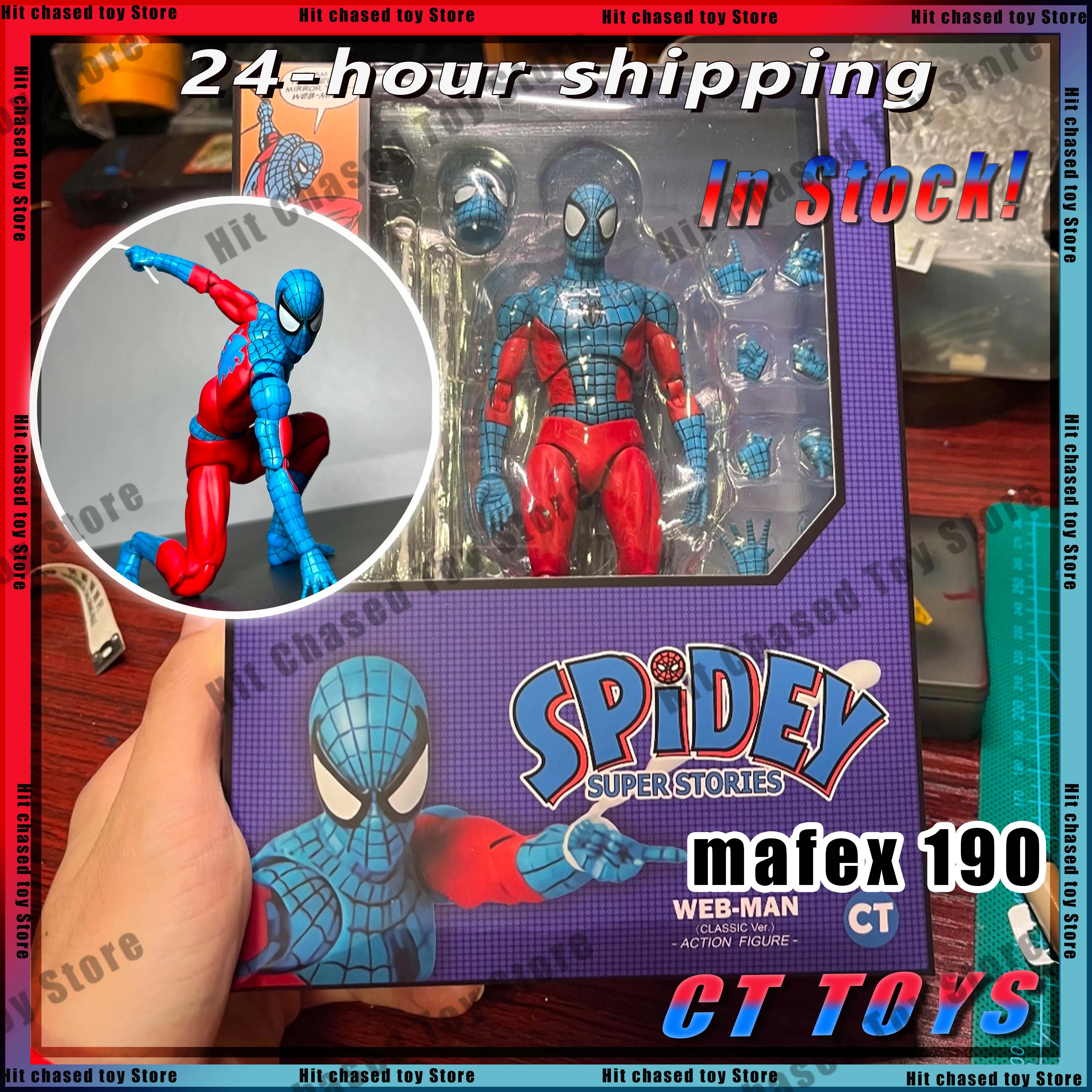 

В наличии Ct Toys Человек-паук Аниме Фигурка Человека-паука Mafex 190 Паук Супер истории Веб-паук Человек-паук Фигурка Подарки Игрушки