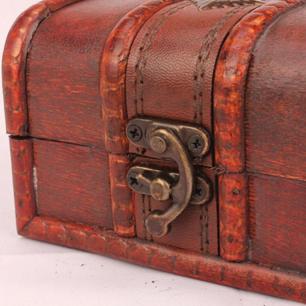 

2pcs Wooden Jewelry Box Vintage Lockable Storage Organizer For Bracelets Necklaces Earrings Makeup Trinkets Gift Box Home Desk