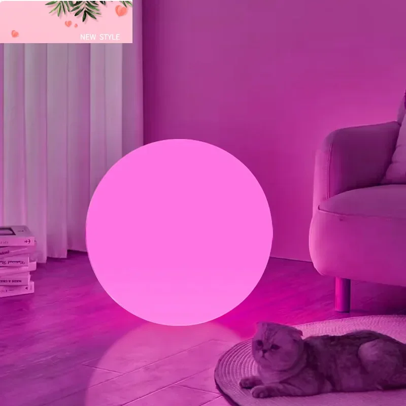 

RGB Sphere Table Lamp Atmosphere Ball Light 16 Colors Dimmable AC or DC for Home Decor Bedroom Foyer Living Room Patio Party