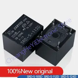 Original New SANYOU SRD-S-105D SRD-S-112D SRD-S-124D 5PIN 10A 5VDC 12VDC 24VDC Power Relay Replaceable (JQC)HF3FF