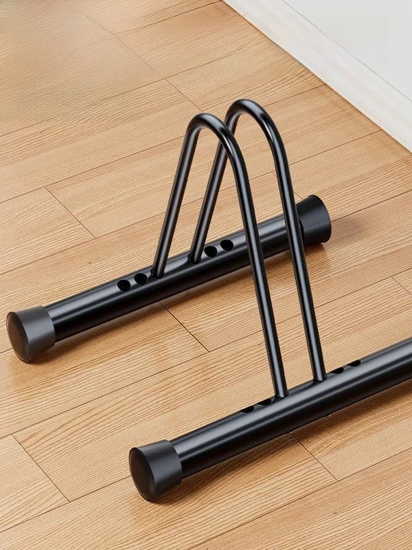 

Portable Adjustable Bicycle Parking Stand Mountain Bike Outdoor Carbon Steel Vertical Bike Holder Lightweight Bike Accories