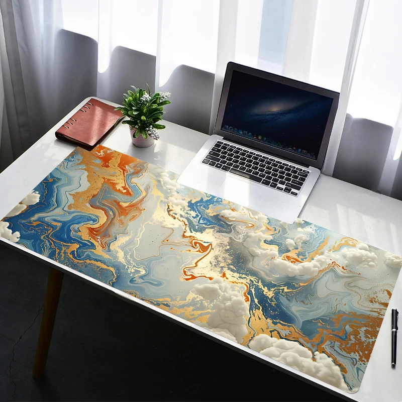

Mouse Pad PC Non Slip HD Rubber Mousepad Laptop Gamer Cabinet Keyboard Pad Office Computer Gaming Strata Liquid Desk Mouse Mat