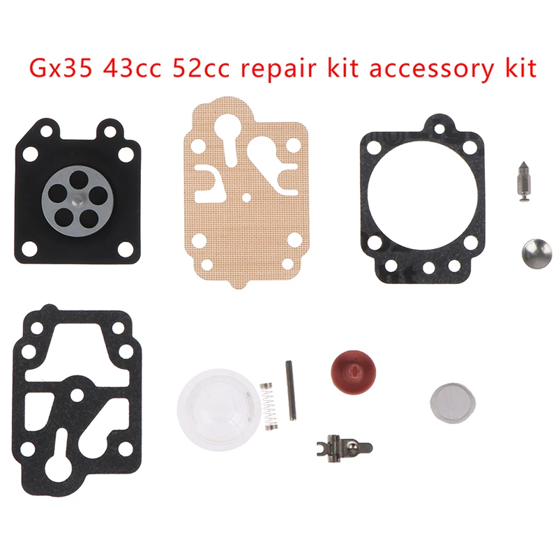 

Carburetor Gasket Repair Kit Gx35 43cc 52cc Chainsaw Parts CG260 CG330 CG430 Brushcutter Gasket For Brushcutter Chinese Trimmer