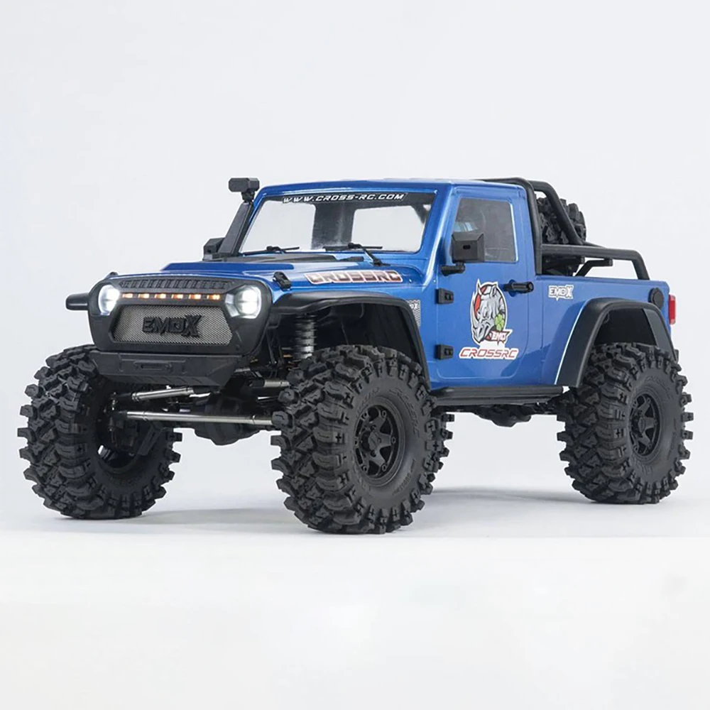 CROSSRC 4X4 RC Crawler Car 1/8 EMOX Unpainted KIT Remote Control Off-road Vehicles Models With 2-speeds Light System TH22532