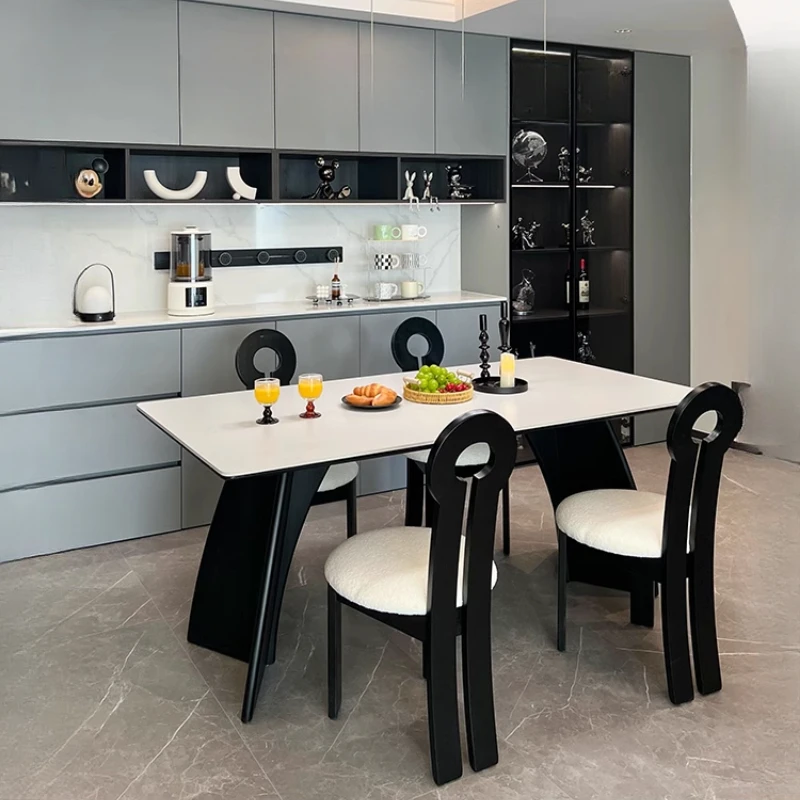 

Salon Luxury Dining Table Center Entryway Groceries Designer Dining Table Portable Children Tavolo Da Pranzo Trendy Furniture