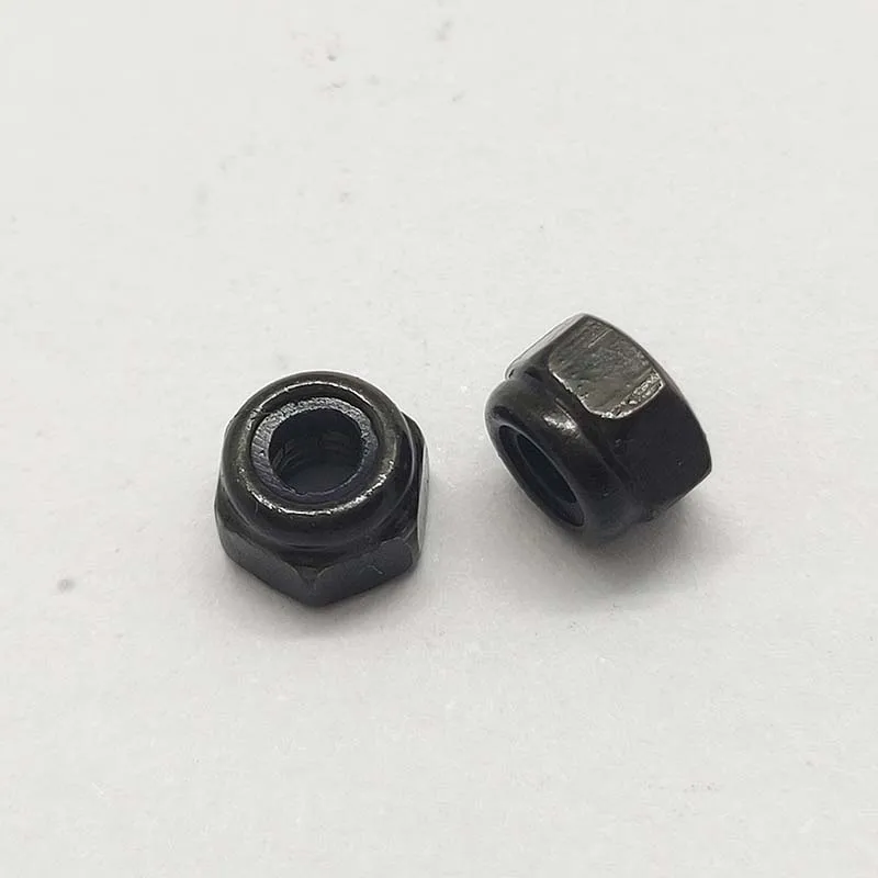M3 Preto Hex Nylon Inserir Porca De Bloqueio Auto-bloqueio Locknut 1pcs
