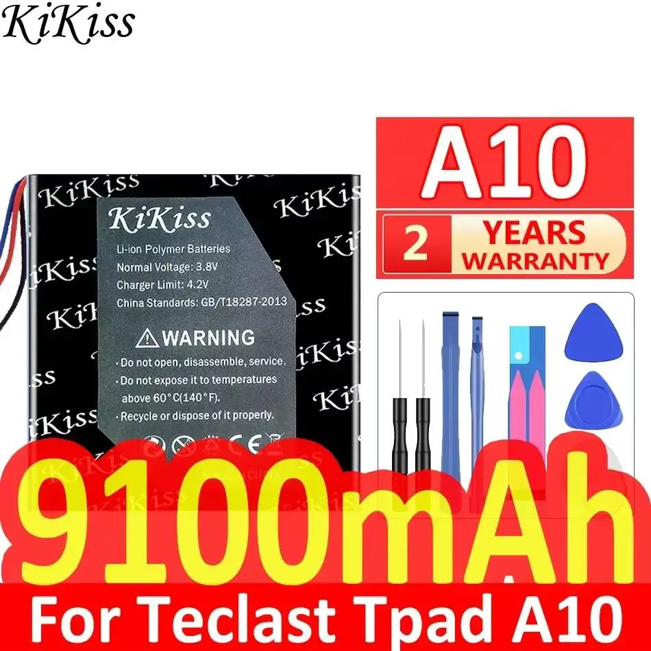 Долговечный аккумулятор для ноутбука 9100 мАч для Teclast Tpad A10 A10T A10S T10 T20 T30 T13 T15 M2 Tablet
