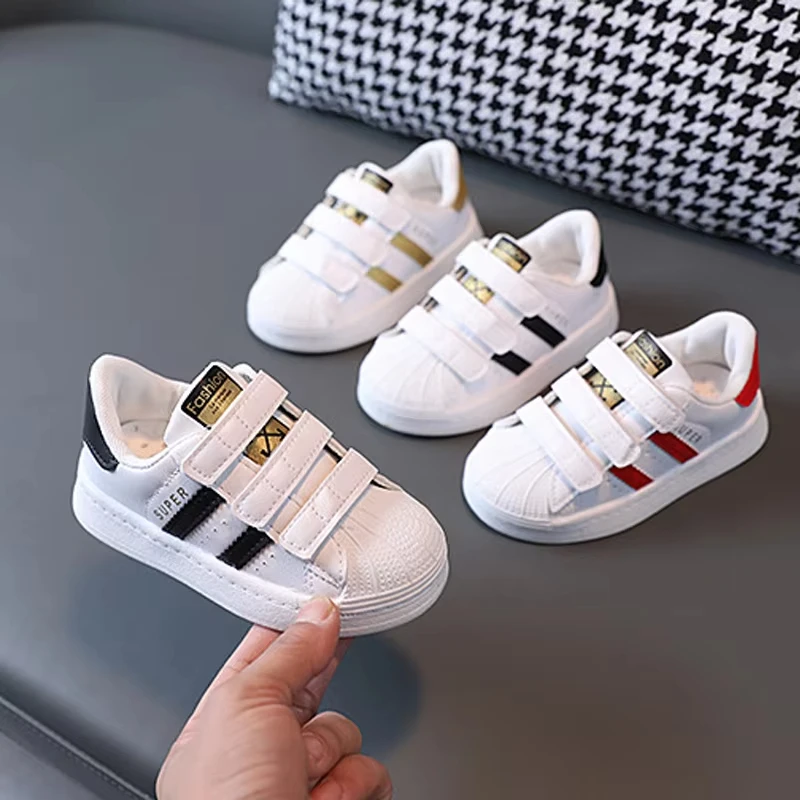 

WOOFOO 2026 Children's Sneakers Kids Fashion Design White Non-slip Casual Shoes Boys Girls Breathable Sneakers Toddler Outdoor S