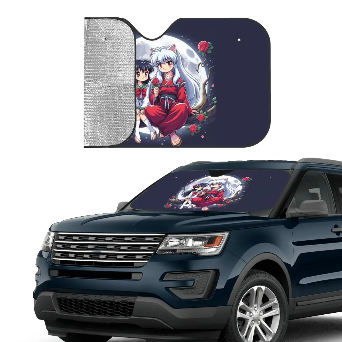 

Манга кимоно Inuyasha Sesshomaru солнцезащитный козырек лобовое стекло автомобиля переднее лобовое стекло окно солнцезащитный козырек аксессуары чехлы