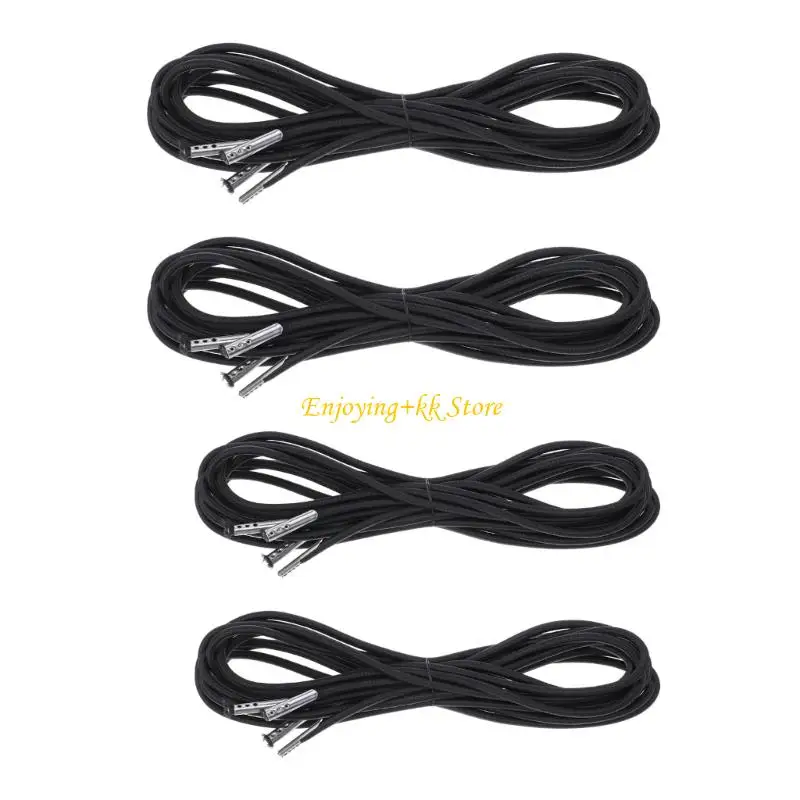 Q1JB 4pieces recliner bungee أحزمة التعادل المرن لأسفل مناسبة لكراسي الشاطئ كراسي قابلة للطي شمس مقاومة الاستخدام في الهواء