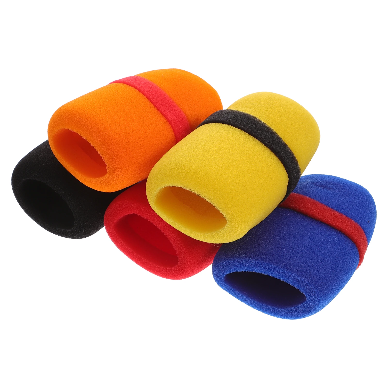 

5 Pcs Microphone Cover Sponge Dust-proof Protective Sleeve For Microphones Recording Quality Noise Reduction Wind Interference