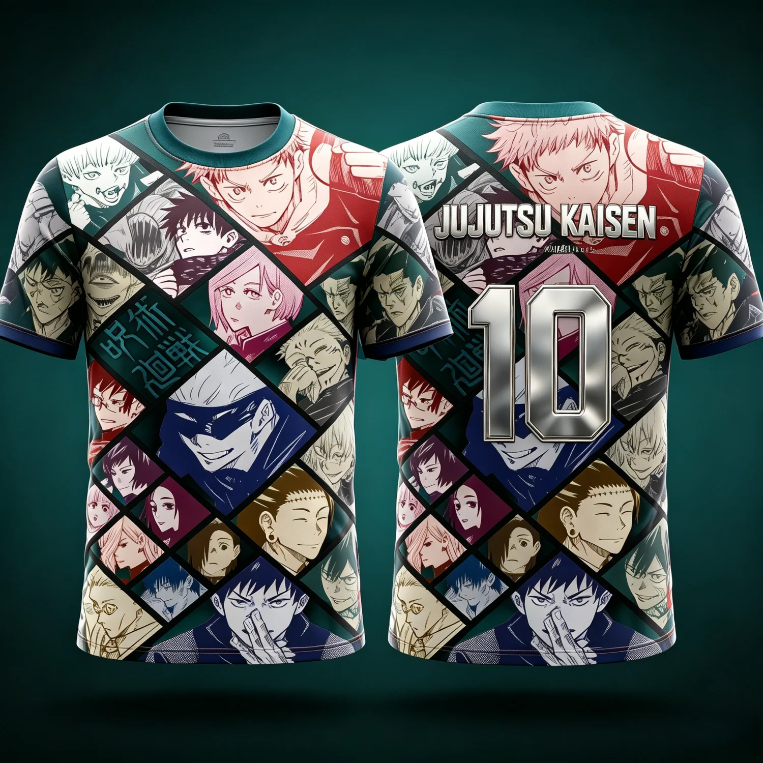 2026 Summer Jujutsu Kaisen Retro Cosplay T-shirt Men's 3D Printed Jiu Jitsu Short-sleeved Family Unisex Children's Sports Shirt