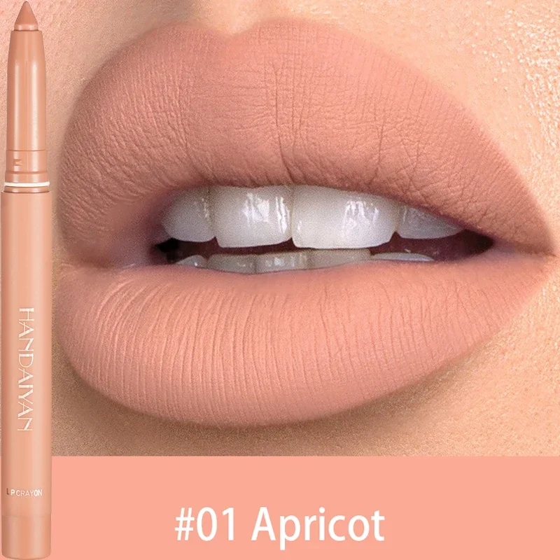 1PC Matte Nude Lipliner 6 Colors Waterproof Long Lasting Lipstick Pencil Contour Makeup Lipstick Lips Tint Make Up Comestic Tool