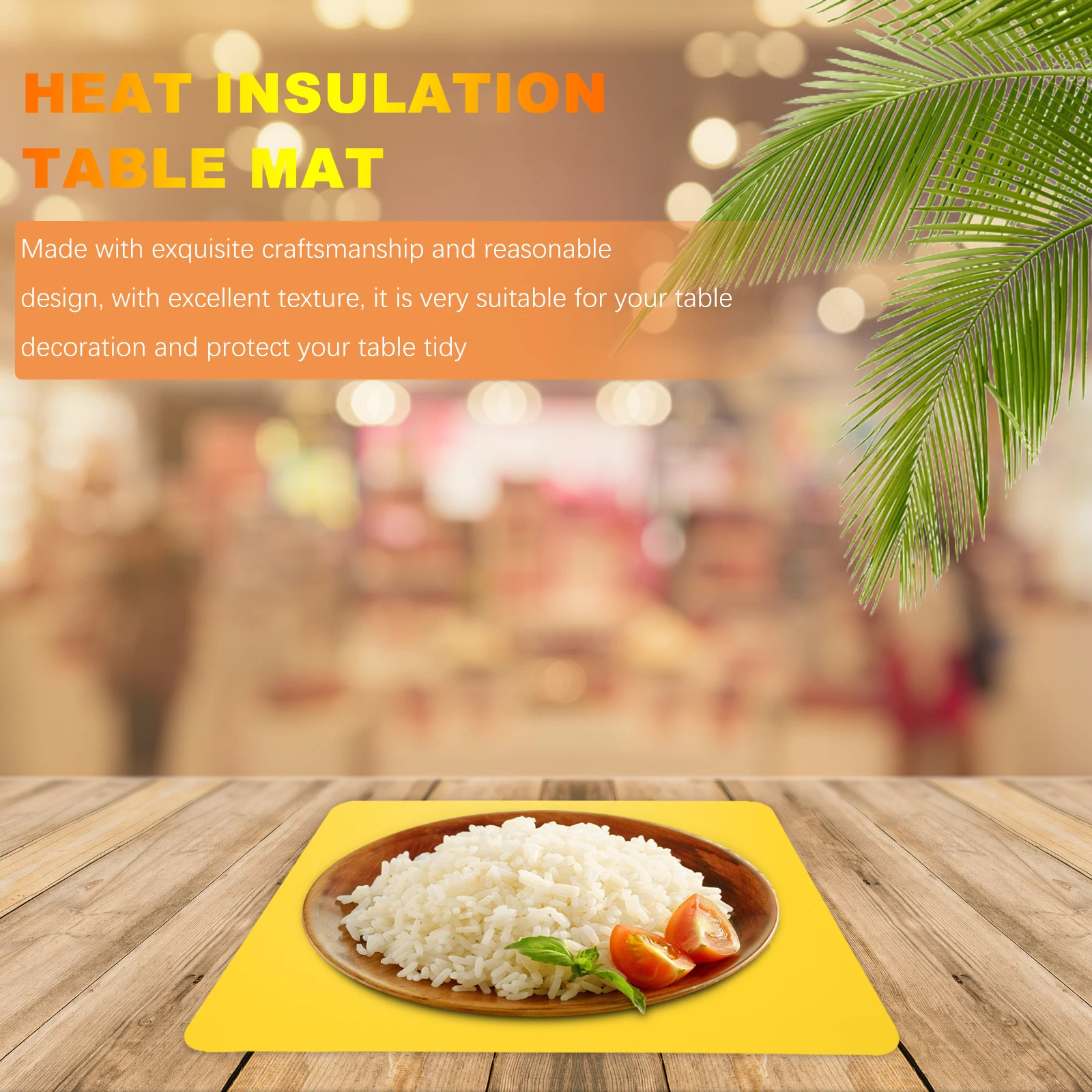 Napperon en Silicone, coussin d'isolation thermique, Gel de silice jaune, tapis de Table pour tout-petits, tapis de vaisselle, Protection de fête, isolation efficace et pratique