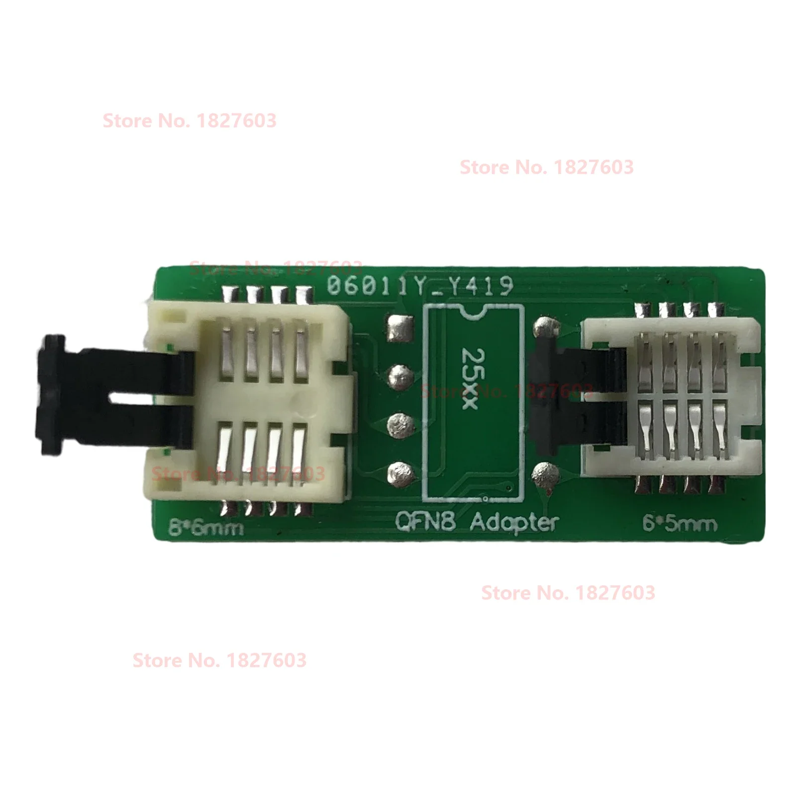 QFN8 /WSON8/MLF8/MLP8/DFN8 TO DIP8 universal two-in-one socket / adapter for both 6*5MM and 8*6MM chips SMT  BIOS flash socket