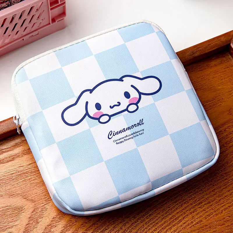 Cinnamoroll Kuromi Anime Sac à main étanche portable, Kawaii Sanurgente, Dessin animé mignon, My Melody, Sac de rangement pour tampons, Cadeaux pour enfants