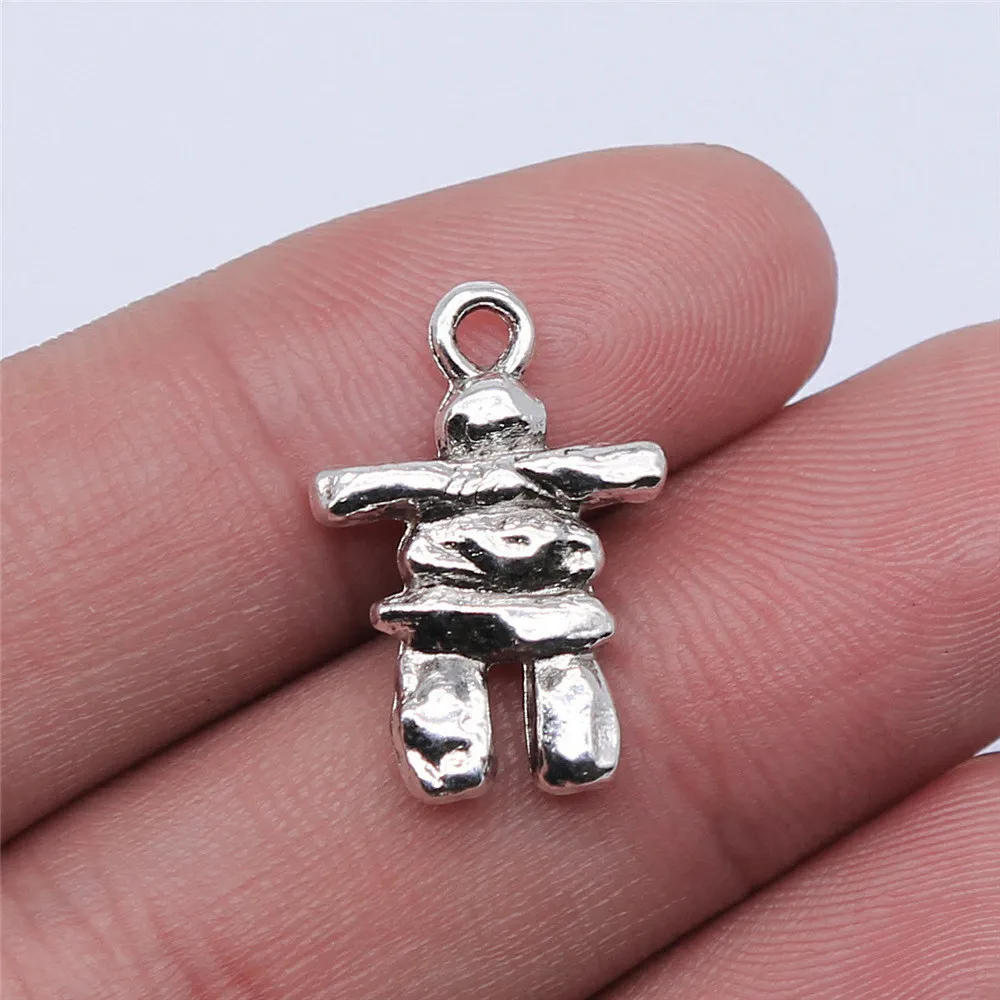 Car Pendant Inukshuk Charms Jewelry Materials 21x14mm 10pcs