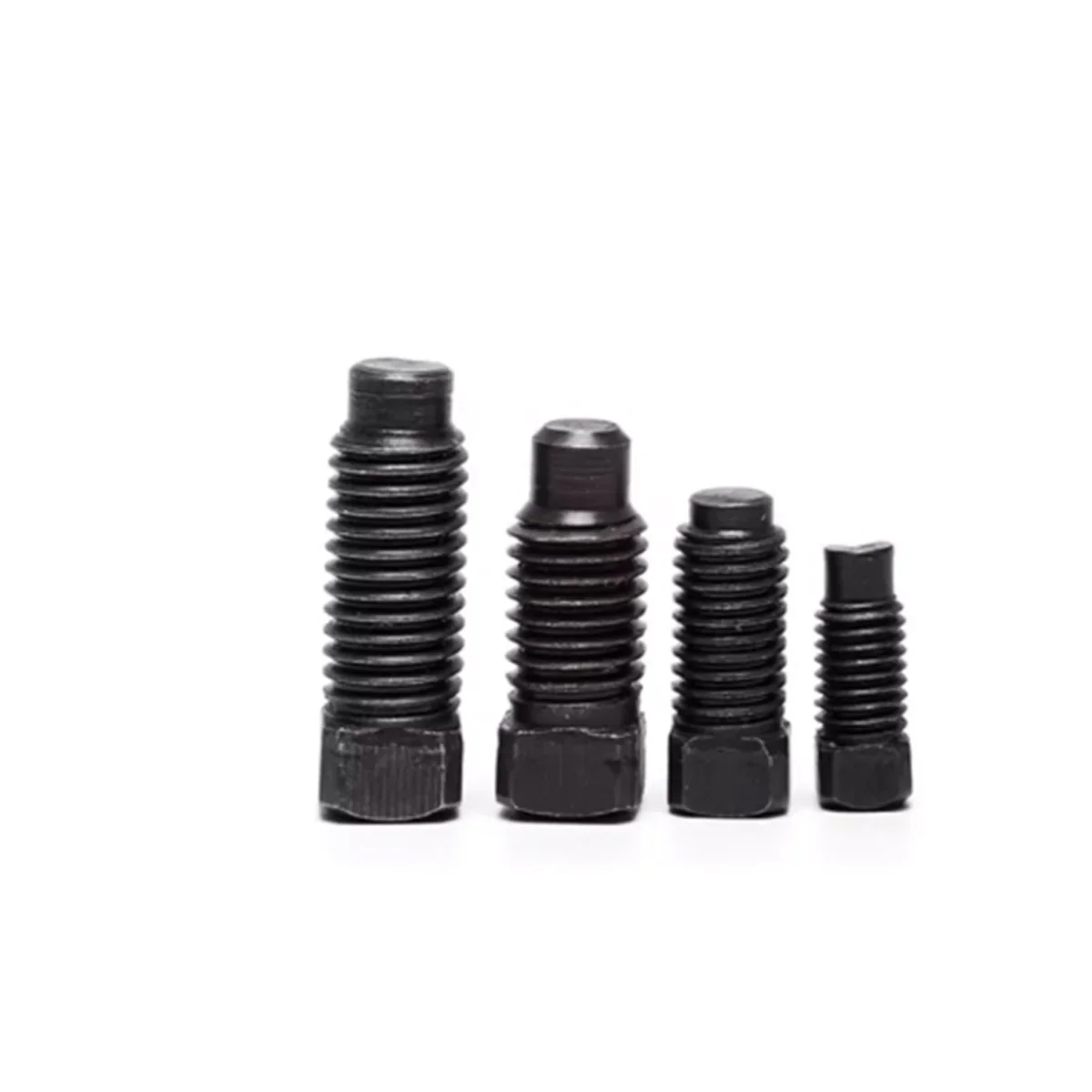 Werkzeughalter-Set, Schraube, quadratischer Kopf, konvexes Ende, M6, M8, M10, M20, Kohlenstoffstahl der Güteklasse 4,8 – Detail 2