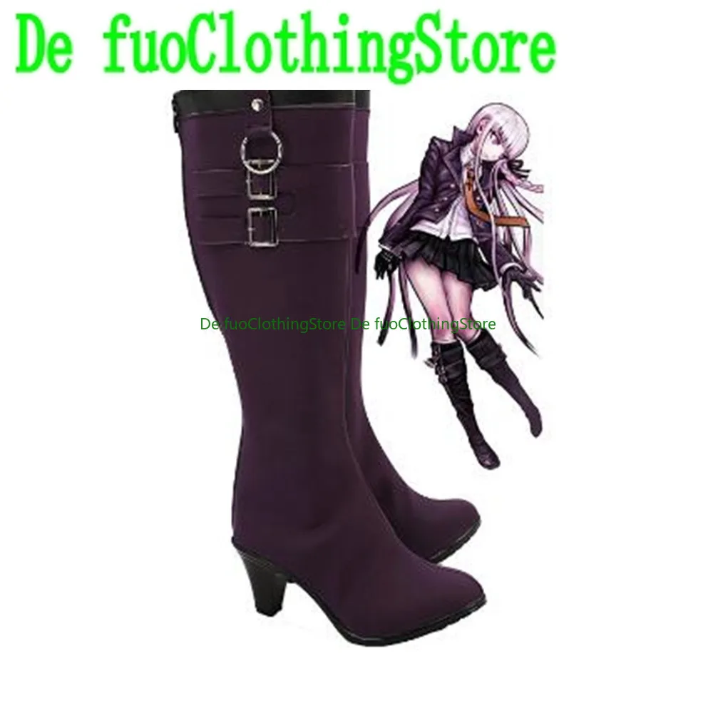 

Danganronpa Trigger Happy Havoc Kyoko Kirigiri Kirigiri Kyouko Cosplay Shoes Boots Christmas Game Anime Halloween DefuoClothing