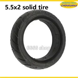 5.5 INCH 5.5X2 Solid Tyre Upgrade Thickened Puncture Proof Tyre for Jackhot Carbon Fiber Scooter Fastwheel F0 Electric Scooter