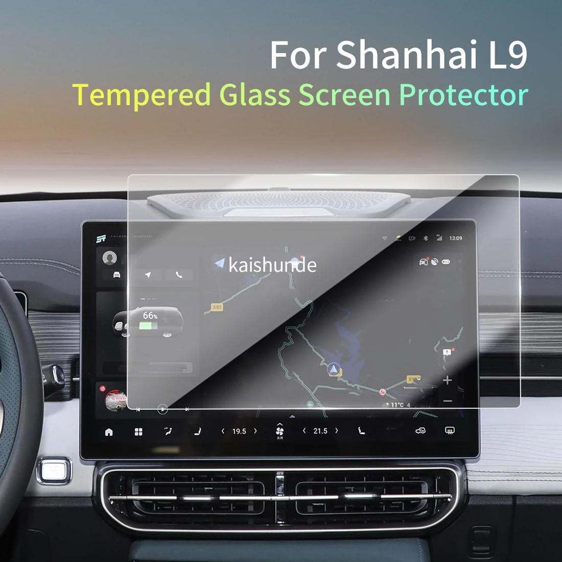 

Car Stickers Meters Protector For24 JIERU shanhai L9 Tempered Glass Protective Film Display Navigation Vehicle