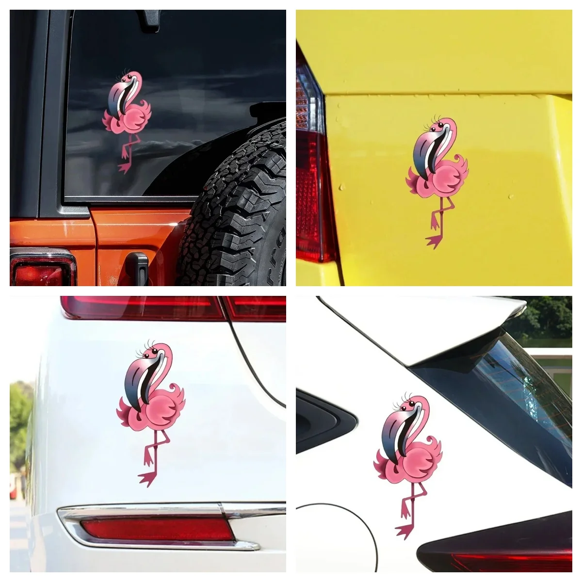 Flamingo Vinyl Car Decal Stickers For Auto Motorcycle Trailer Windows Laptop General Decorative Easy to apply Stickers