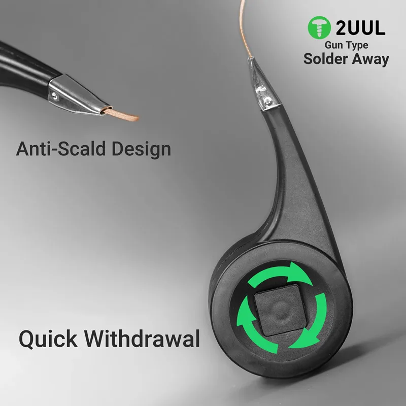 2UUL DW21 Strong Desoldering Wick for Mobile Phone BGA PCB Portable Anti-scald Quick Soldering Tin Absorb Repair Tape Tool