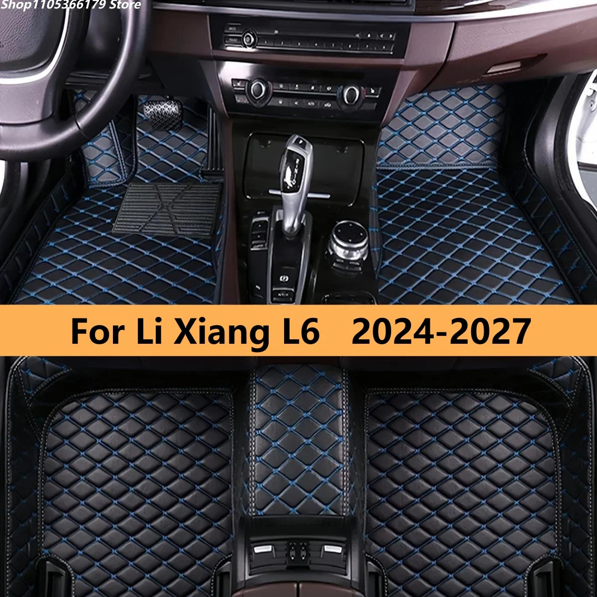 Car floor mats For Li Xiang L6 2024 2025 2026 2027 Leather Mat Durable Pad Auto Rugs Carpets Interior Parts Car Accesso